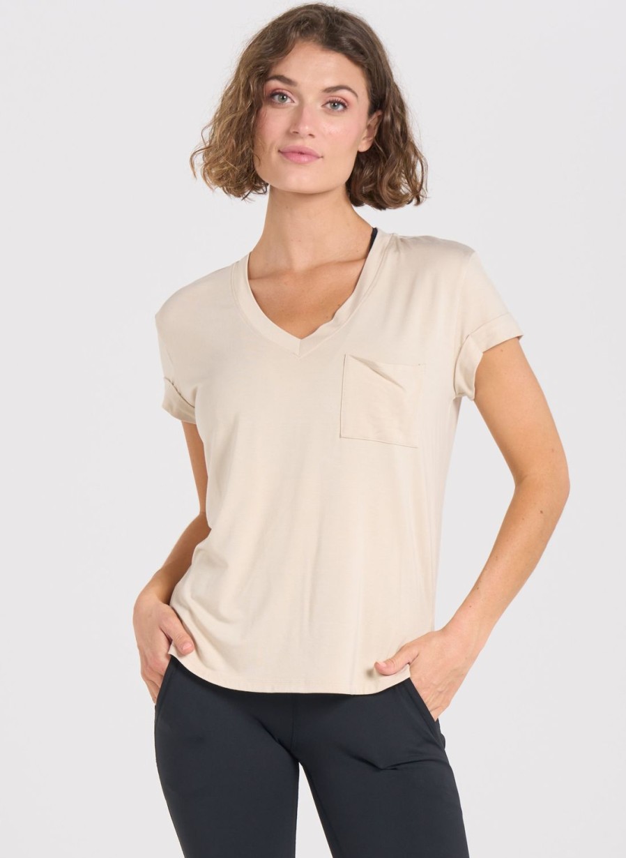 Tops Thrive Societe | V-Neck Pocket Tee - Final Sale