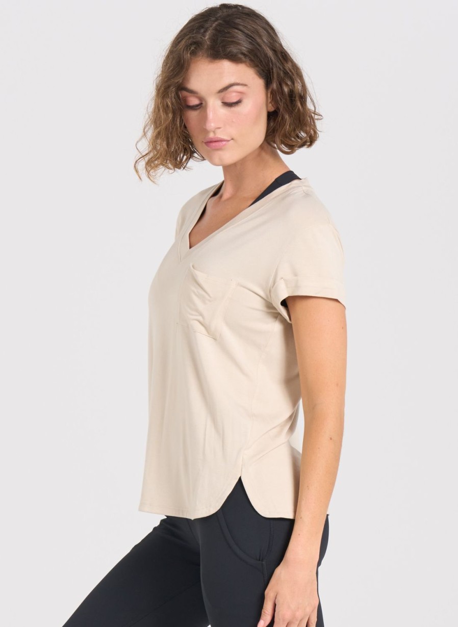 Tops Thrive Societe | V-Neck Pocket Tee - Final Sale