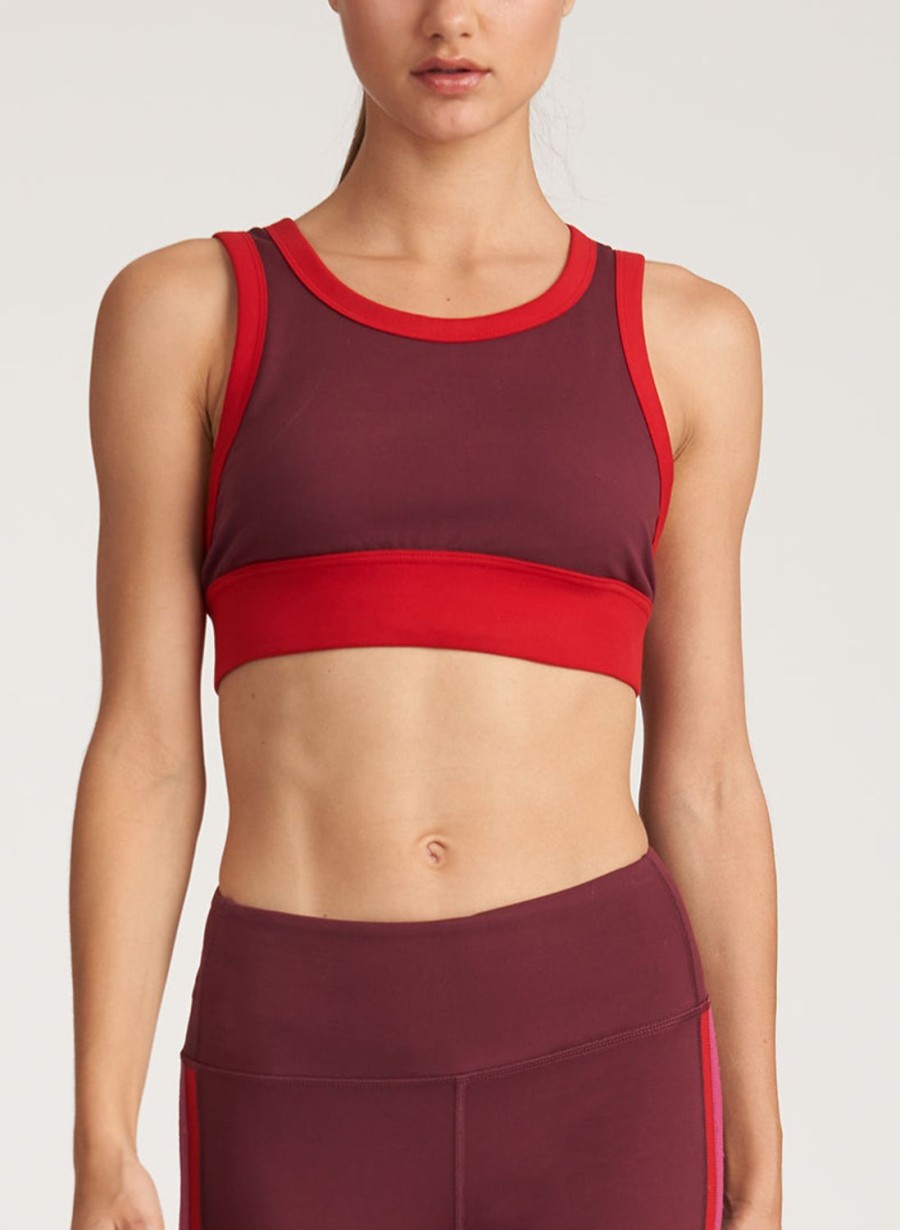 Tops Thrive Societe | Color Block Side Wrap Bra - Final Sale