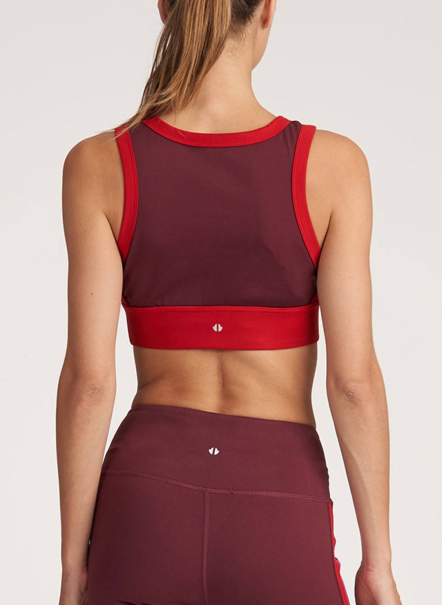 Tops Thrive Societe | Color Block Side Wrap Bra - Final Sale