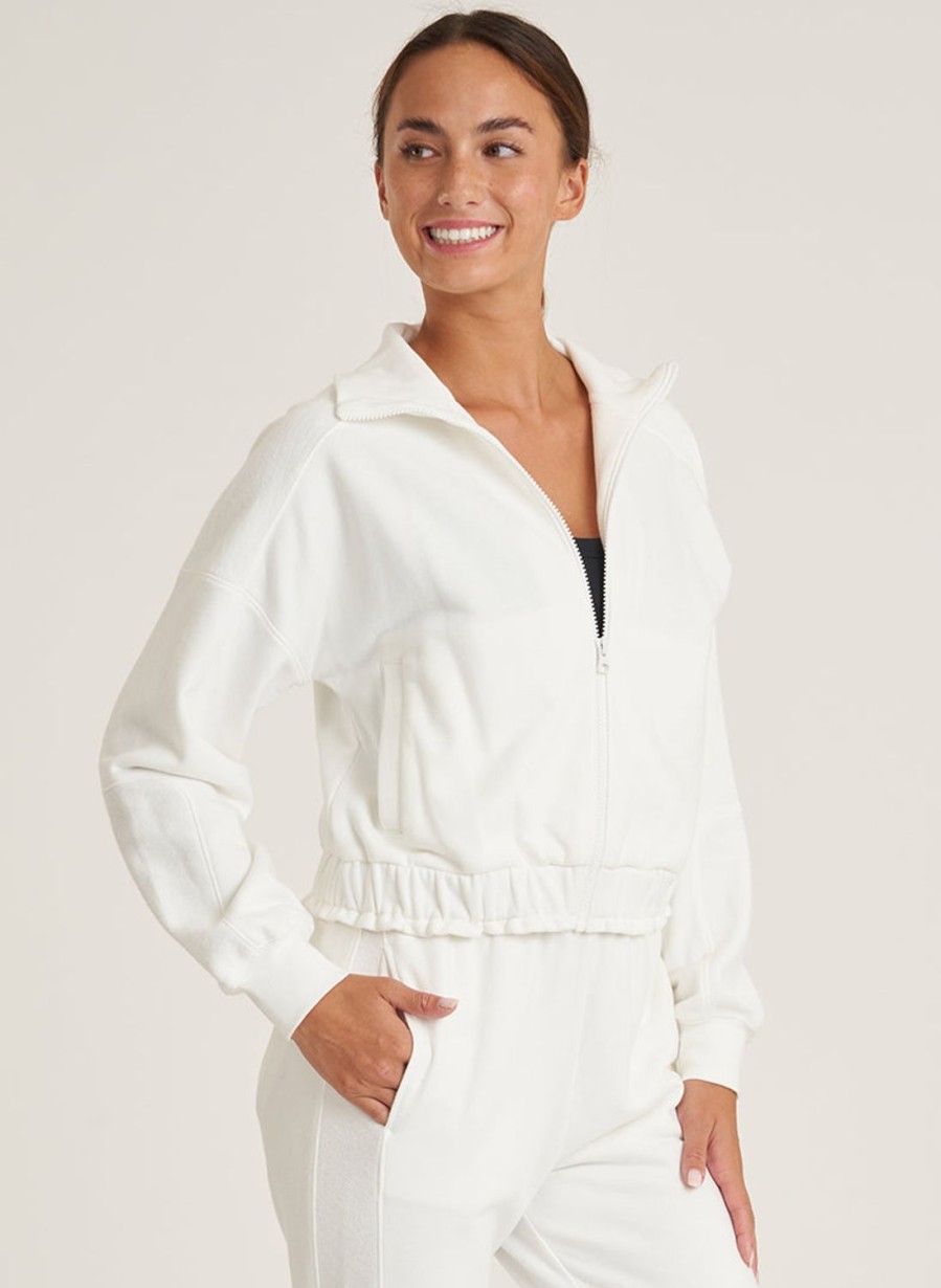 Tops Thrive Societe | Cropped Bomber Jacket