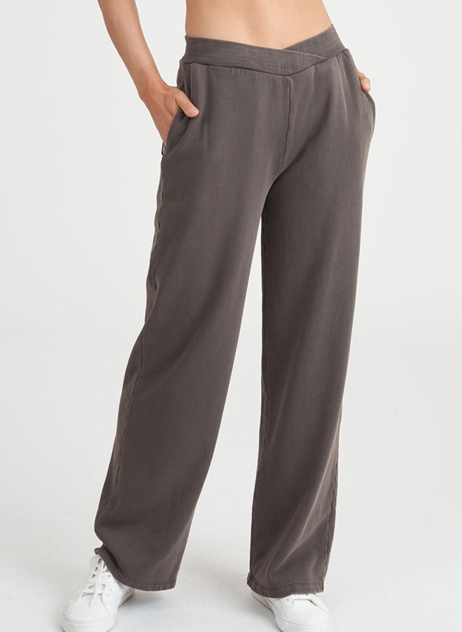 Matching Sets Thrive Societe | Washed Wrap Waist Pant