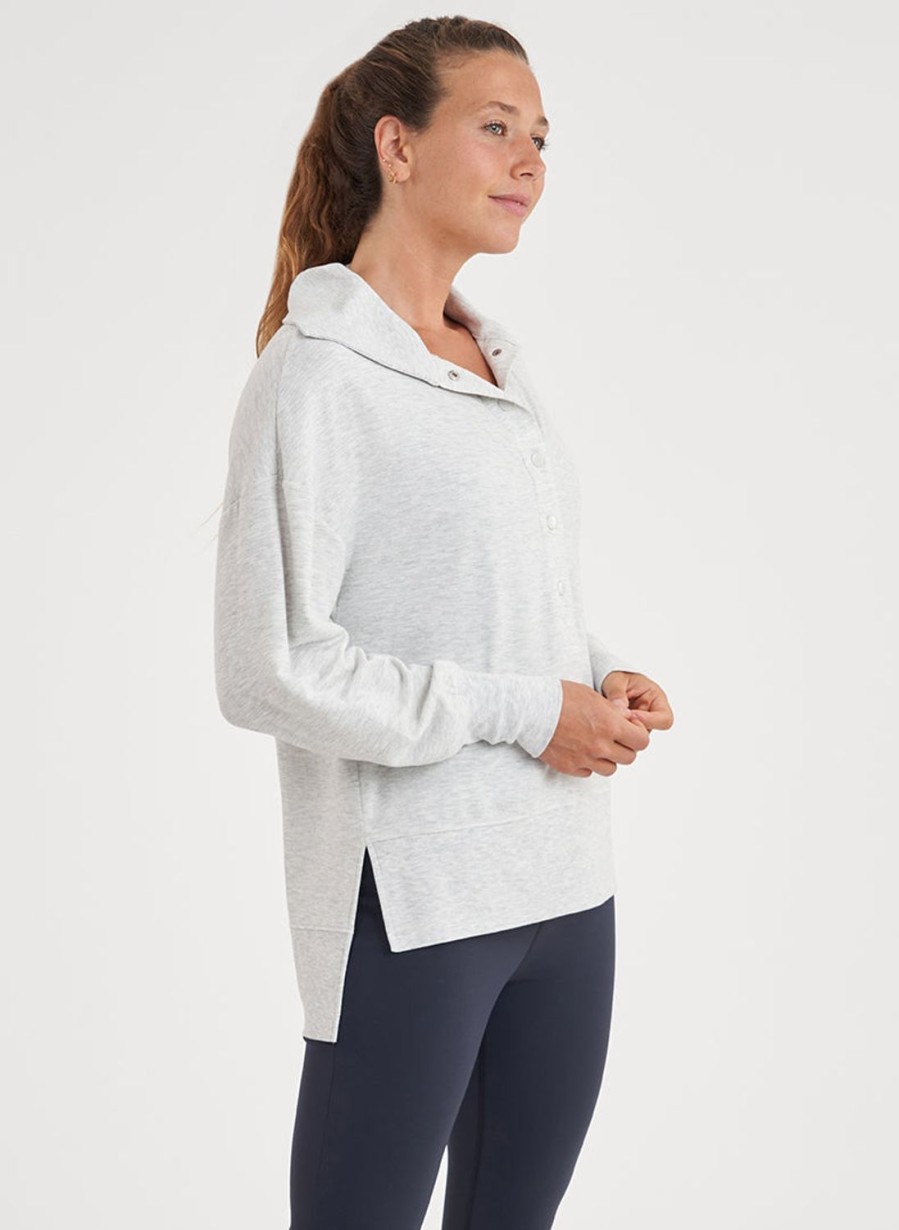 Tops Thrive Societe | Snap Oversized Pullover