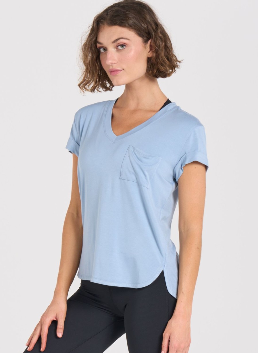 Tops Thrive Societe | V-Neck Pocket Tee - Final Sale