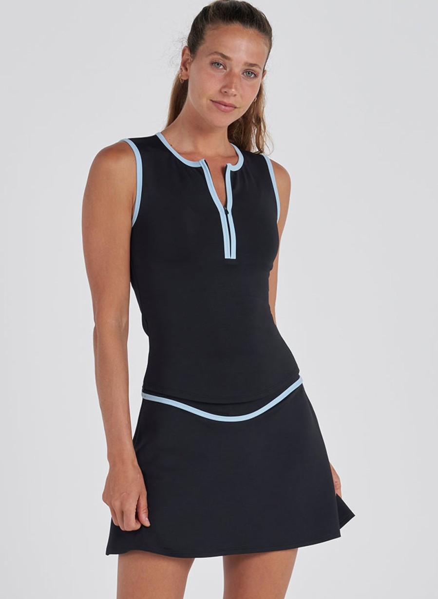 Tops Thrive Societe | Piped Zip Tank - Final Sale