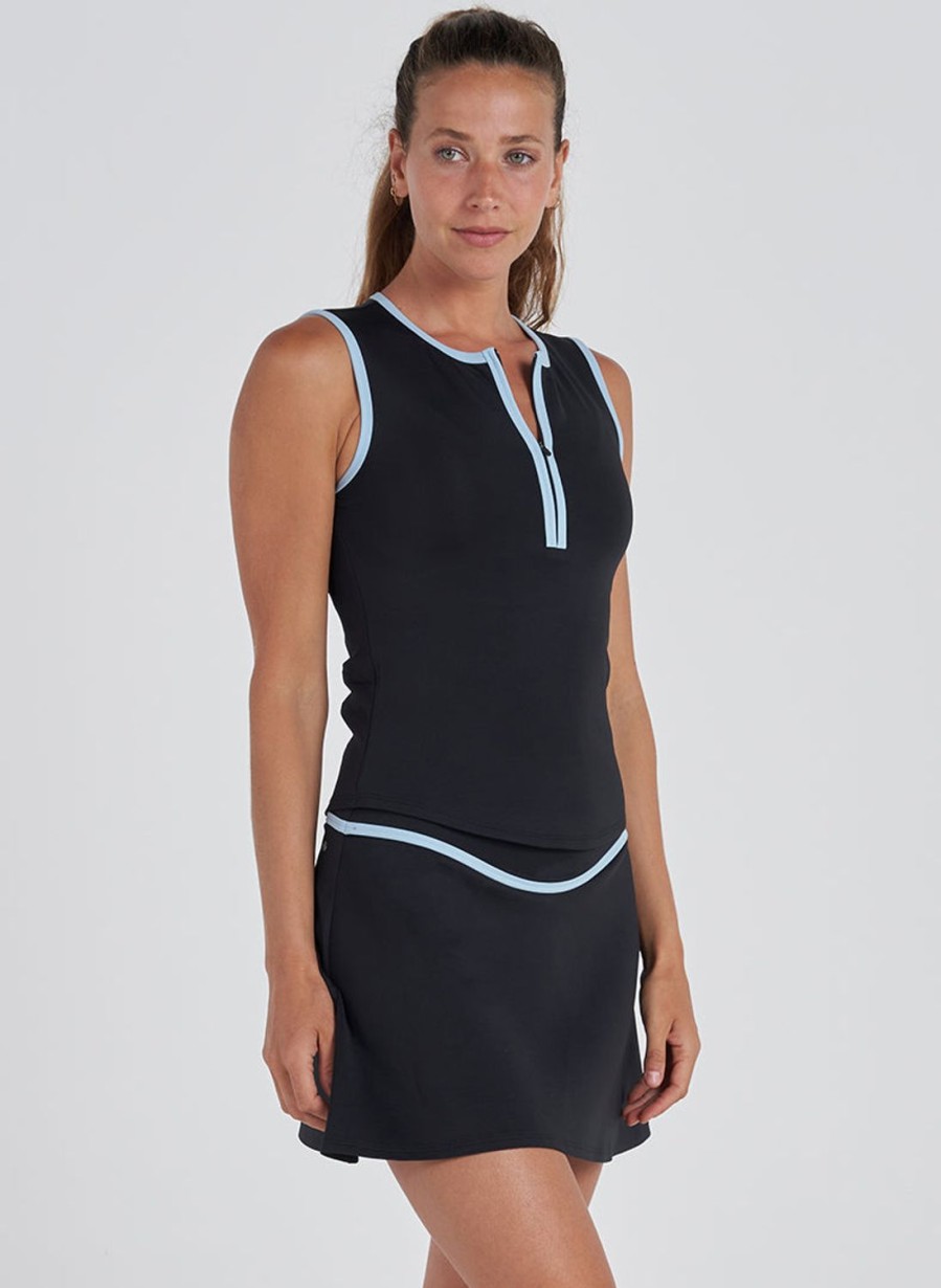 Tops Thrive Societe | Piped Zip Tank - Final Sale