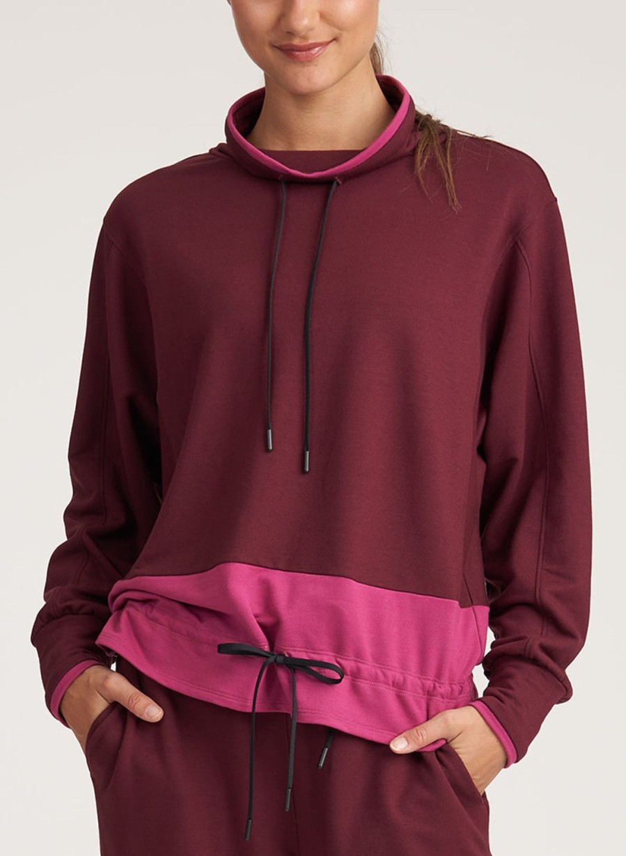 Tops Thrive Societe | Color Block Funnel Neck - Final Sale