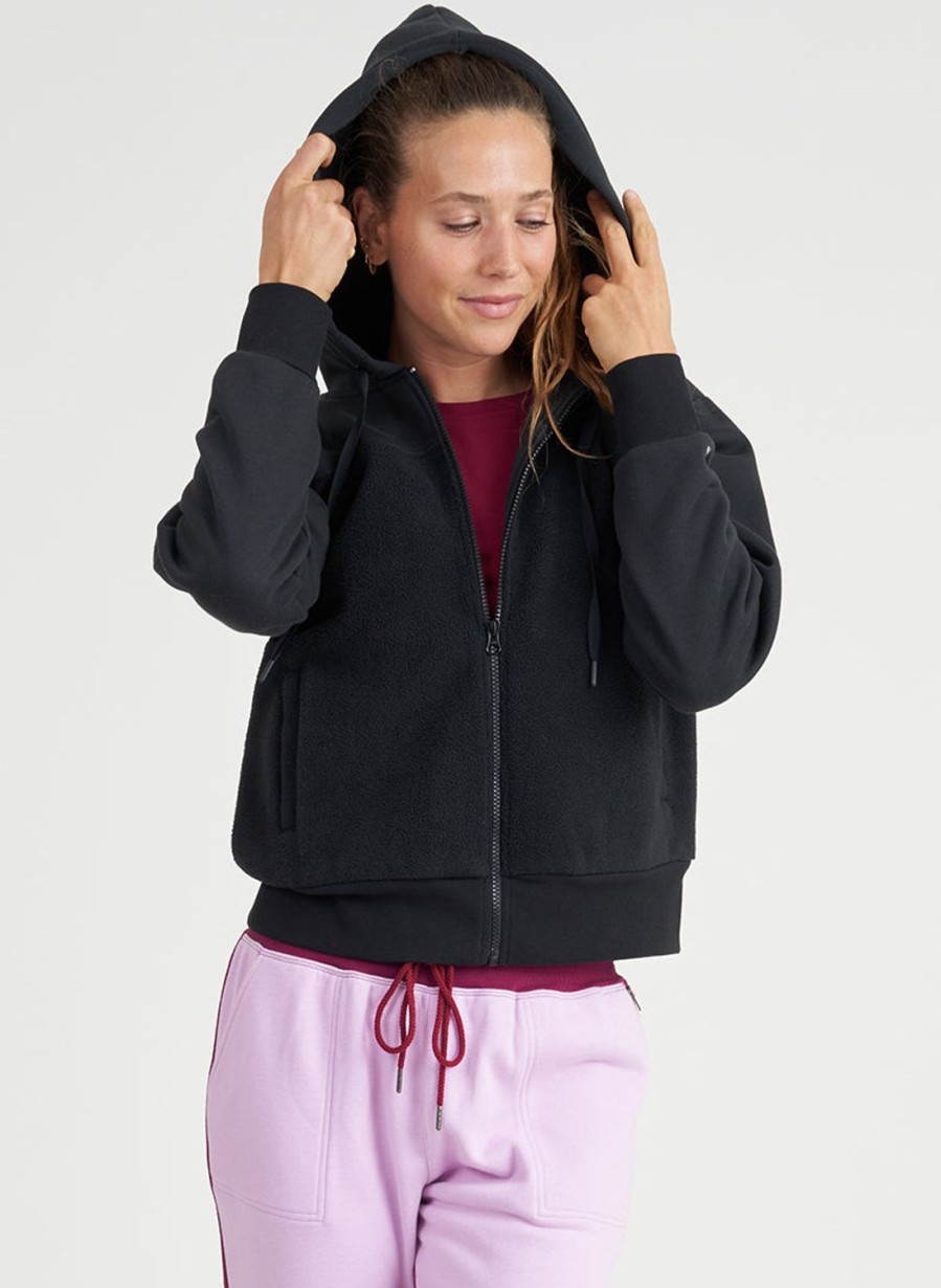 Tops Thrive Societe | Sherpa Zip Hoodie