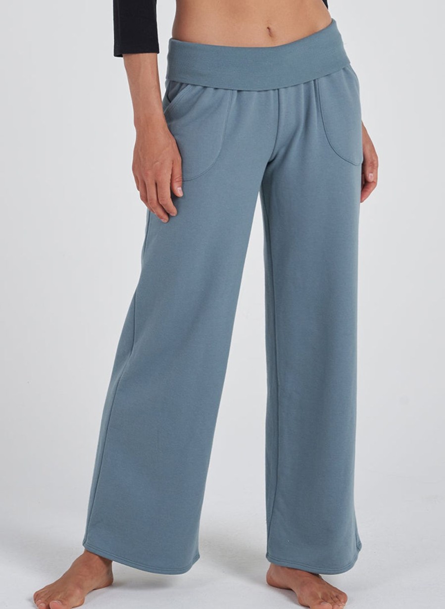 Bottoms Thrive Societe | Rib Wide Leg Pant - Final Sale