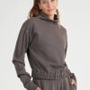 Matching Sets Thrive Societe | Washed Mock Neck Sweatshirt